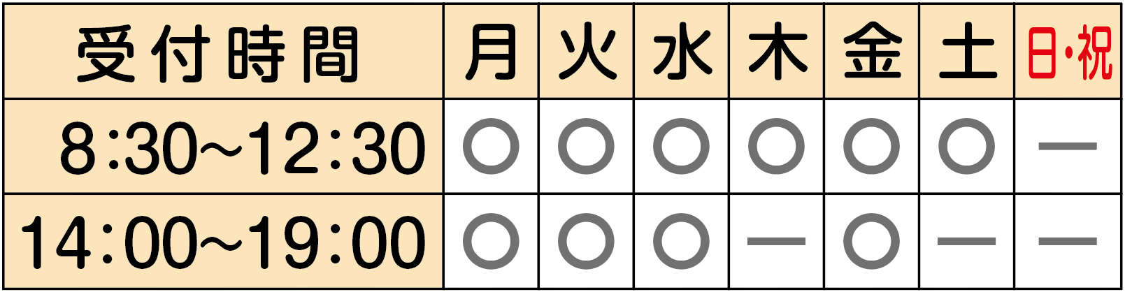 やかべ整骨院受付時間